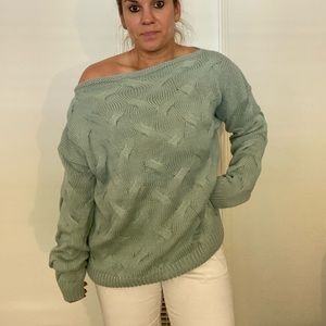 NWOT Green Oversized Sweater